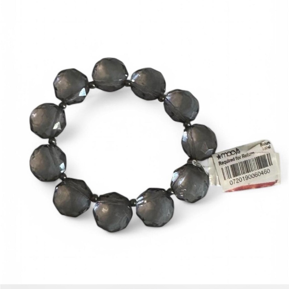 Large‎ Crystal Beaded Stretchy Bracelet